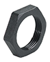 8250.40 Polyamide (PA) M50x1.5 and 60 Millimeter (mm) Wrench Size Black RAL 9005 Locknut primary