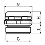 EX2450.12.34 M12x1.5 Ex e II Thread Nickel Plated Brass Membrane Pressure Equalization Element secondary