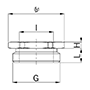 EX3500.32.25 Brass M32x1.5 to M25x1.5 and 36 Millimeter (mm) Wrench Size Ex e II Reduction Flange secondary