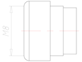 5 Millimeter (mm) Diameter NBR Without Drilled Hole Sealing Insert