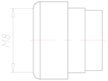 5 Millimeter (mm) Diameter FKM (Fluorocarbon) Without Drilled Hole Sealing Insert