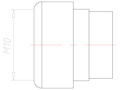 6 Millimeter (mm) Diameter NBR Without Drilled Hole Sealing Insert