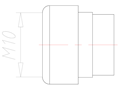 6 Millimeter (mm) Diameter FKM (Fluorocarbon) Without Drilled Hole Sealing Insert