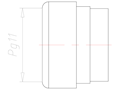 12 Millimeter (mm) Diameter FKM (Fluorocarbon) Without Drilled Hole Sealing Insert