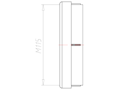 95 Millimeter (mm) Diameter NBR Without Drilled Hole Sealing Insert