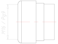 NBR M16/PG9 Without Drilled Hole Sealing Insert