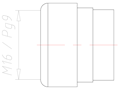 10.5 Millimeter (mm) Diameter FKM (Fluorocarbon) Without Drilled Hole Sealing Insert