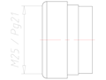 20.5 Millimeter (mm) Diameter FKM (Fluorocarbon) Without Drilled Hole Sealing Insert