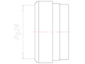 27.5 Millimeter (mm) Diameter NBR Without Drilled Hole Sealing Insert