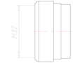M32 NBR Without Drilled Hole Sealing Insert