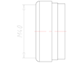 33 Millimeter (mm) Diameter NBR Without Drilled Hole Sealing Insert