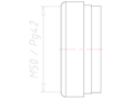 M50/PG42 NBR Without Drilled Hole Sealing Insert