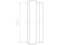 52 Millimeter (mm) Diameter NBR Without Drilled Hole Sealing Insert