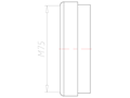 63 Millimeter (mm) Diameter NBR Without Drilled Hole Sealing Insert