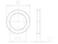 PG 7 Entry Thread Sealing Washer