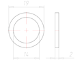 PG 9 Entry Thread Sealing Washer
