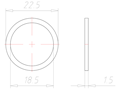 18.5 to 22.5 Millimeter (mm) Diameter Klinger SIL C-4300 Sealing Washer