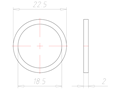 PG 11 Entry Thread Sealing Washer