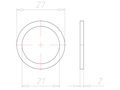 PG 16 Entry Thread Sealing Washer