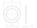 M16x1.5 Entry Thread Sealing Washer