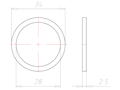 PG 21 Entry Thread Sealing Washer