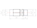 Brass PG 7 Thread for ?5.0 to 6.5 Millimeter (mm) Cable Gland Adapter