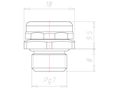 PG 7 Thread Nickel Plated Brass Sintered Filter Pressure Equalization Element