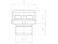 PG 7 Thread Nickel Plated Brass Membrane Pressure Equalization Element