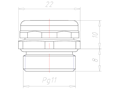 PG 11 Thread Nickel Plated Brass Membrane Pressure Equalization Element