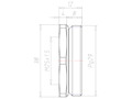Brass PG29 to M25x1.5 Reduction Flange Adapter