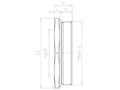Brass M50x1.5 to PG29 Reduction Flange Adapter