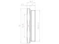 Brass M63x1.5 to PG36 Reduction Flange Adapter
