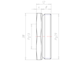 Brass PG29 to PG13 with 38 Millimeter (mm) Wrench Size Reduction Flange