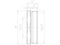 Brass PG29 to PG16 with 38 Millimeter (mm) Wrench Size Reduction Flange