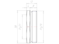 Brass PG29 to PG21 with 38 Millimeter (mm) Wrench Size Reduction Flange