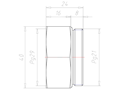 Brass PG21 to PG29 Extension