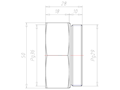 Brass PG29 to PG36 Extension