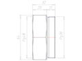 Brass PG36 to PG48 Extension