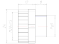 Polyamide PG 9 to M20x1.5 Extension Adapter