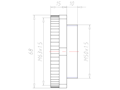 Lightgrey Polyamide M50x1.5 to M63x1.5 Extension