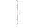 Brass M80x2.0 and 95 Millimeter (mm) Wrench Size Locknut