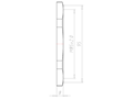 Brass M85x2.0 and 95 Millimeter (mm) Wrench Size Locknut