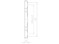 Brass M95x2.0 and 110 Millimeter (mm) Wrench Size Locknut