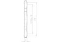 Brass M105x3.0 and 120 Millimeter (mm) Wrench Size Locknut