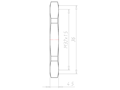 Brass M32x1.5 and 36 Millimeter (mm) Wrench Size Locknut