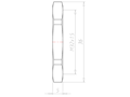 Brass Leadfree M32x1.5 and 36 Millimeter (mm) Wrench Size Locknut