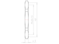 Brass M40x1.5 and 46 Millimeter (mm) Wrench Size Locknut