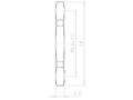 Brass Leadfree M40x1.5 and 46 Millimeter (mm) Wrench Size Locknut