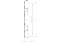 Brass M50x1.5 and 55 Millimeter (mm) Wrench Size Locknut