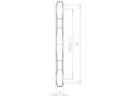 Brass M63x1.5 and 70 Millimeter (mm) Wrench Size Locknut